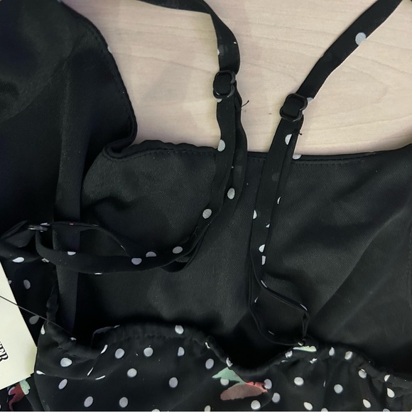 NWT Forever21 Polka Dot/Floral Dress Medium - Picture 7 of 11